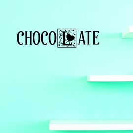 Decals Chocolate Wall Art Size 8 Inches X 20 Inches 22 Colors Available