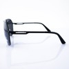 Stylish 8135 Aviator Sunglasses in a Dark Grey Picture Frame