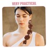 Peluca de Cabello Trenzado Decorativo con Coleta Burbuja Halloween Mujer