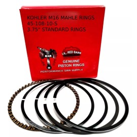KOHLER MAHLE STYLE PISTON RINGS FITS KOHLER M16, 16HP ENGINES PART # 45-108-10-S 3.750"