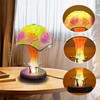 Joogour Painting Mushroon Lamp, Boho Mushroom Night Light，Retro Mushroom Table