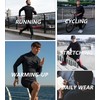 OVIYEGAIN Navy Blue Compression Turtleneck Long Sleeve Sports Undershirt Athletic