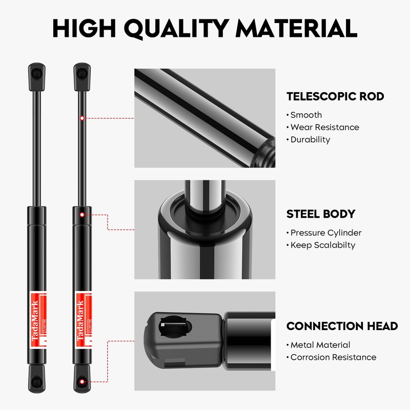 2 Pcs 6657 Rear Trunk Lift Supports Gas Struts for