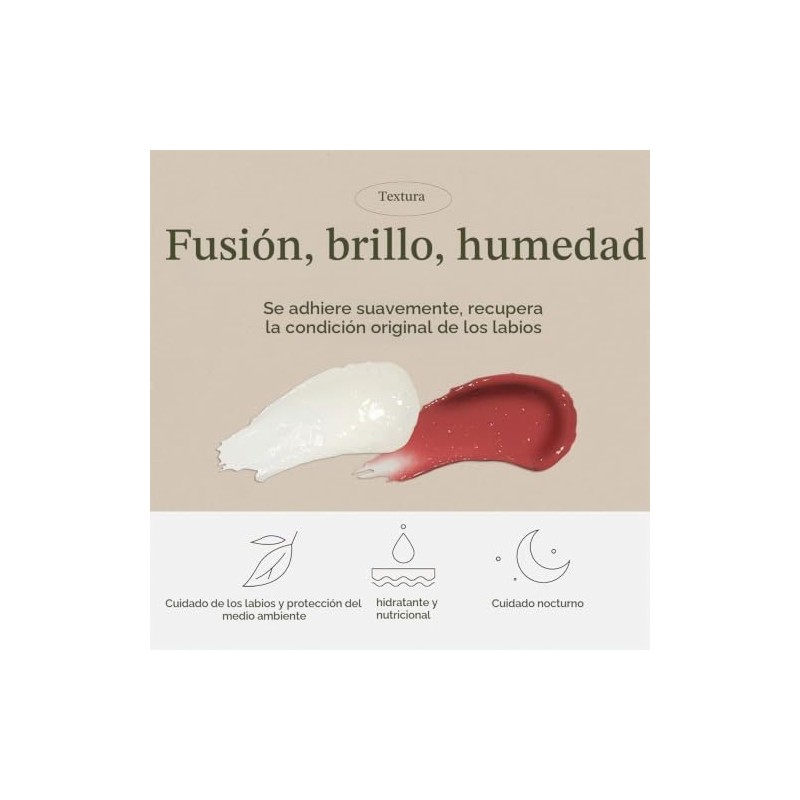 mixsoon- Bálsamo labial vegano derretido (rosa seca) 0,14 oz 4,1