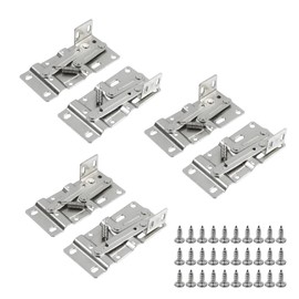 T Tulead 3 Pair 45 Degrees Tip-Out Trays Hinges, Steel Sink Drawer Tip Out Tray Kit, Drop Down Hinge for Flip Over Shoe Cabinet, Sink Cabinet