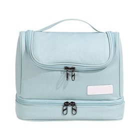 Travel Toiletry Bag Multiple Compartments Large Capacity Zipper Closure Wet Dry Makeup Organizer Bag