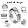 50PCS 1/2 Inch PEX Cinch Clamp Rings, 304 Stainless Steel