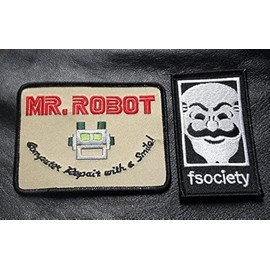 MR Robot Fsociety TV Show Costume 2 PC Patch