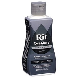 Rit DyeMore Liquid Fabric Dye for Synthetic Fabrics 207ml - 13 Colours (Graphite)