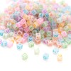 Baiinjiene 900pcs Glow Letter Beads 6x6mm Glow in The Dark