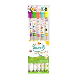 Spring Smencils - HB #2 Scented Pencils, 5 Count, Gifts for Kids, School Supplies, Classroom Rewards by Scentco