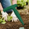Plastic Bulb Planter Tool, 17cm Green Dibber with Measurement Scale