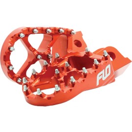 FLO MOTORSPORTS 2023 KTM 250 EXC PRO SERIES FOOT PEGS ORANGE KTM/HUS FPEG-795-2