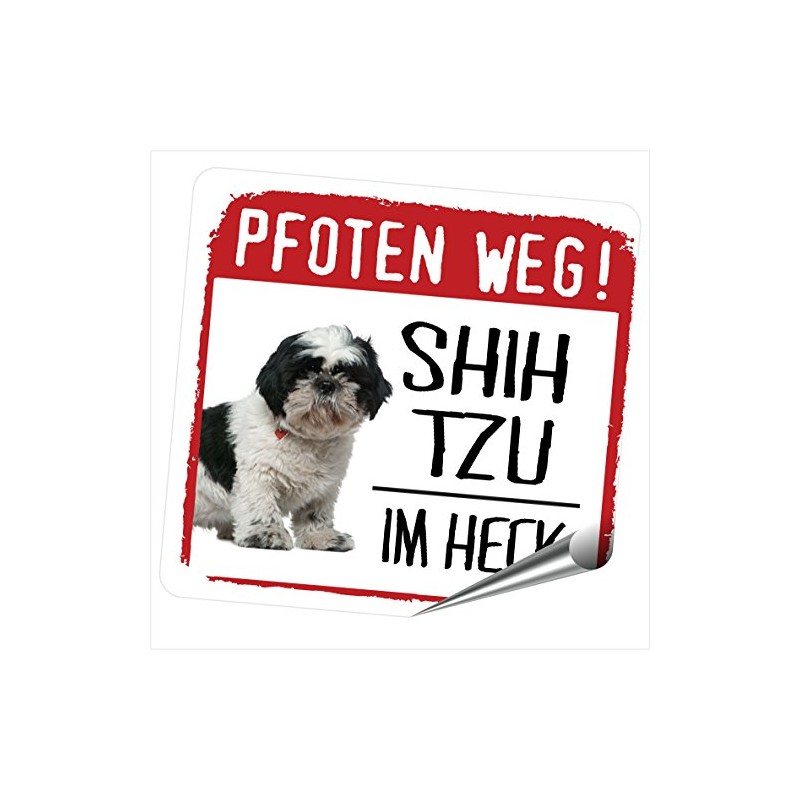 siviwonder Shih TZU Paws Way Small Car Sticker Dog Sticker