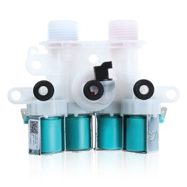 MOOTVGOO W11165546 Washer Water Inlet Valve Replacement for Whirlpool Kenmore Maytag Washing Machine, Replaces 33090105, AP6284346, PS12348013, W10599423, W10758828, W10839828, W11096267, W11165546VP