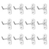 Garneck 12 Pcs Metal Square Peg Board Hooks - Heavy