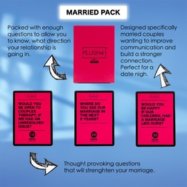 PLUSH41 MARRIED - Relationship Question Cards For Married Couples. Great Wedding Gift to Yourself or a Friend. Excellent For Newlyweds or if You Have Been Married for Years