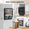 KZWKRG 6 Tier Magnetic File Holder with Hook, Magnetic File