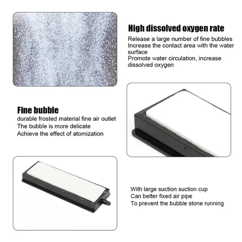 Aquarium Air Stones White Nano Bubble Bar for Fish Tank,