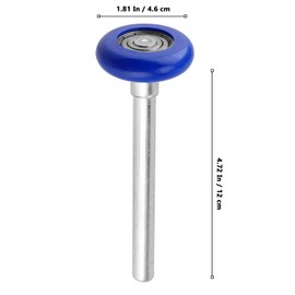 MUKLEI 30 Pack 1.8 Inch Nylon Garage Door Rollers 4.7 Inch Stem, Blue Quiet Sealed Garage Door Roller, 6200ZZ Double Seals Precision Bearings for Garage Track Replacement