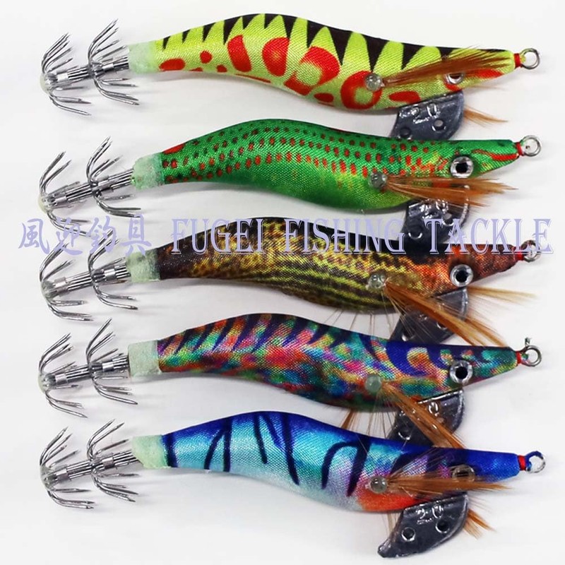 A20egi20h5N No. 2.0 Egi 5 Patterns, Set of 5, Squid