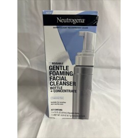 Neutrogena Reusable Gentle Foaming Facial Cleanser Bottle + Concentrate New