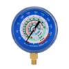 MEASUREMAN Refrigeration Pressure Gauge, 3-1/8” Blue Dial, 30inHg-250psi, 250-500psi Retarded