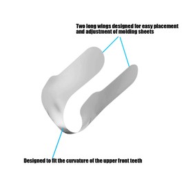 EASYTODENTA 30Pcs Dental Anterior Matrix Bands 0.03mm Dental Metal Contoured Matrices Bands for Premolar and Molar Restoration