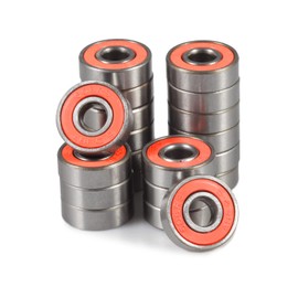 SPEEDWOX 20pcs Skateboard Bearings 608 2RS 8x22x7mm Skateboard Oil Bearings Orange