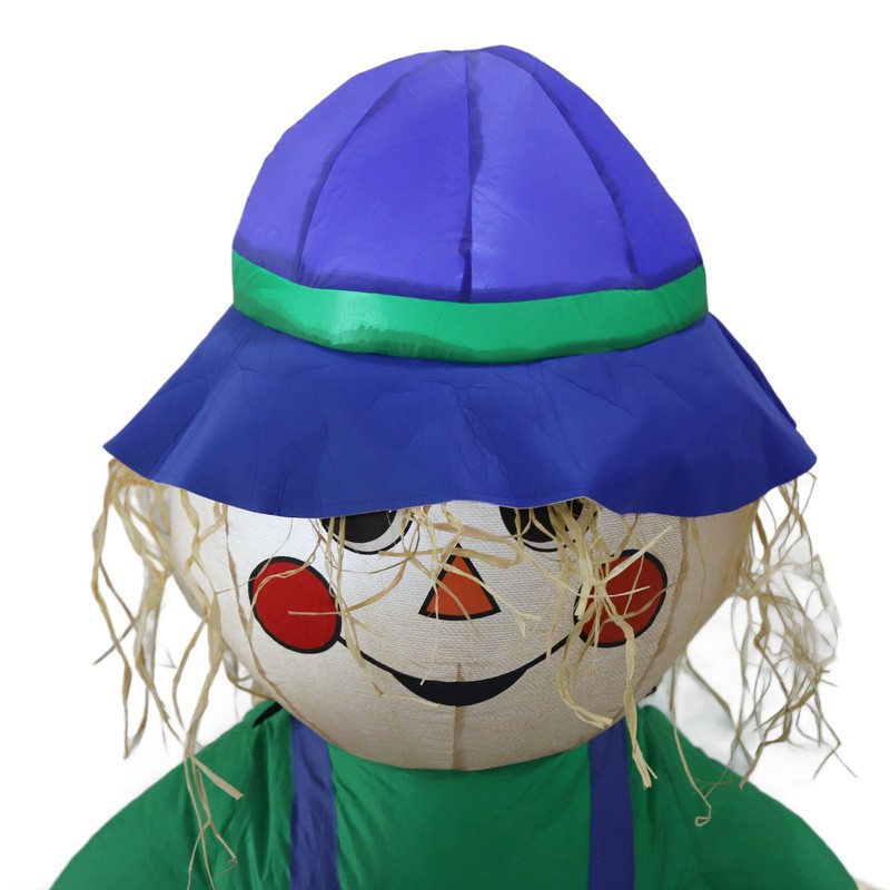 Inflatable Boy Decoration Built in LED Light Waterproof Harvest Scarecrow