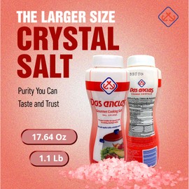 Dos Anclas Sal Gruesa 2 Pack, Coarse Salt, Multi-Purpose Seasoning Gourmet Salt, 17.64 Oz (1.1 LB)