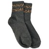 Purple Possum® Socks Grey Brown Beige Leopard Animal print Ladies