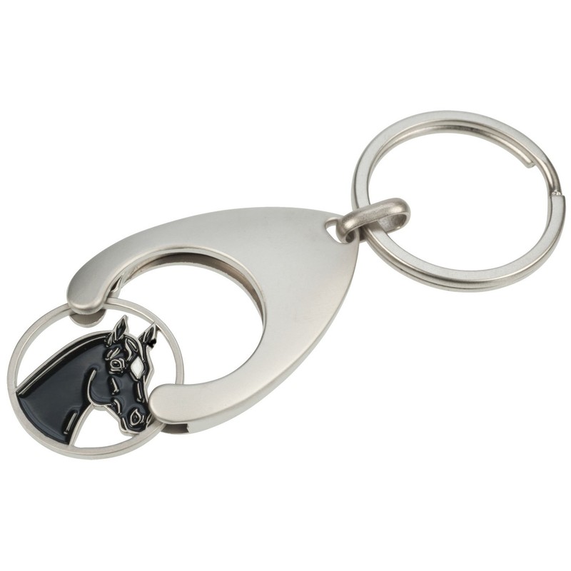Stainless Steel Coin Holder with Horse head coin black