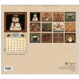 2026 Folk Art by David Wall Calendar