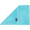 Cawö Hand towel, plain turquoise size 50x100 cm