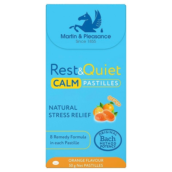 Martin & Pleasance Rest & Quiet Calm Orange Pastilles 50g (Expiry 22.02.2024)