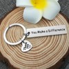 Thank You Gifts Appreciation Keychain You Make A Difference Keychain