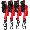 Genérico Eslingas de Matraca con Ganchos, Rojo, 2.54 cm x