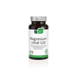 Nicapur Magnesiumcitrat 120 - 60 Kapseln mit je 120 mg Magnesiumcitrat - vegan