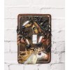 Ebros Gift Set of 2 Western Rustic 4 Colorful Wild