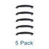 monti hardware | 5 Pack Flat Black 3.75 Inch Hole