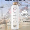 PROBTTL 25 oz Glass Water Bottles - Time Marker Motivational