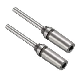 sourcing map 5mm Paper Punch Drill, Taper Shank Hollow Bit Tool, for Hole Puncher Punching Machine, 2pcs