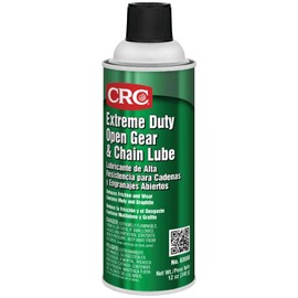 CRC Extreme Duty Open Gear & Chain Lube 03058 – 12 Wt Oz., Industrial Grade Lubricant w/ Moly and Graphite