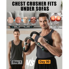 Twister Arm Trainer for Men & Women -【3.0 Upgrade】 40-150lbs Adjustable Chest Workout Equipment，Portable Home Gym Strength Training for Arms, Shoulder & Upper Body Muscle Building​