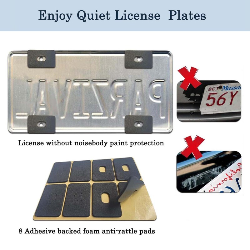 OUCPC 1 Pack Clear License Plate Covers and Frames, Car