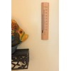 HOKCO Analog Wall Thermometer Beech Wood 7.8 inch (Natural Finish)
