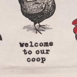 Primitives by Kathy Welcome to Our Coop Kitchen Towel