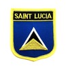 Saint Lucia Caribbean Flag Iron On Embroidered Fabric Sew On