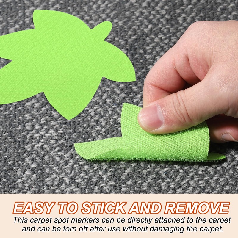 PATIKIL 4 Inch Carpet Spot Markers, 24Pcs Leaf Shape Floor